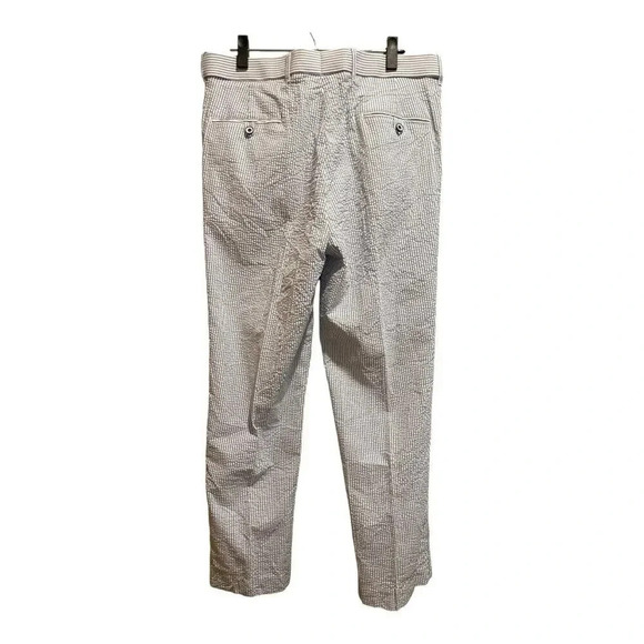 Peter Christian Blue‎ Striped Seersucker Suit Pants 36x30 - Picture 2 of 5